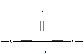 3-(Trimethylsilyl)-1,1-bis[(trimethylsilyl)ethynyl]-2-propyn-1-ol Structure