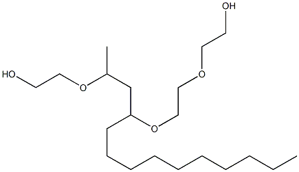 7-Decyl-9-methyl-3,6,10-trioxa-1,12-dodecanediol Struktur