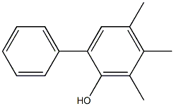2-Phenyl-4,5,6-trimethylphenol Struktur