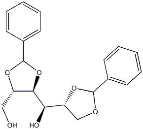 2-O,3-O:5-O,6-O-ジベンジリデン-D-グルシトール 化学構造式