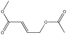 4-Acetoxy-2-butenoic acid methyl ester Structure