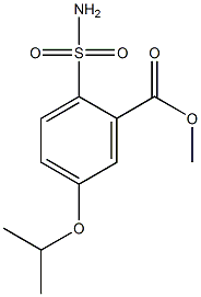 5-イソプロポキシ-2-スルファモイル安息香酸メチル 化学構造式