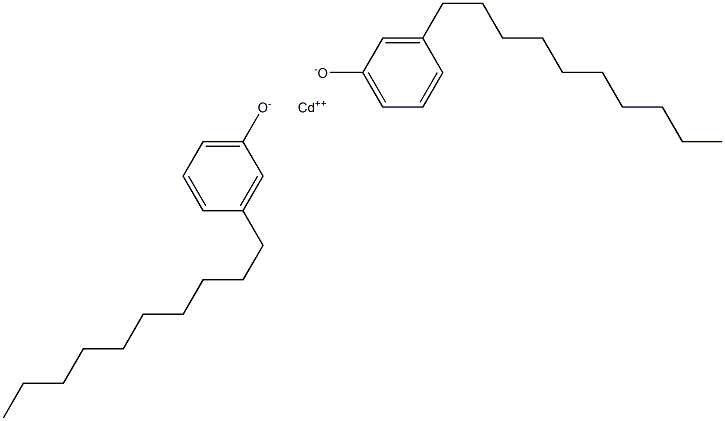 Cadmium bis(3-decylphenolate) Structure