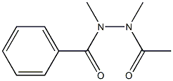 N,N'-ジメチル-N'-アセチル安息香酸ヒドラジド 化学構造式