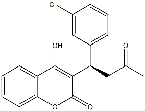 4-Hydroxy-3-[(1R)-3-oxo-1-(3-chlorophenyl)butyl]-2H-1-benzopyran-2-one|
