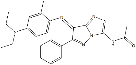 (7E)-7-[[2-Methyl-4-(diethylamino)phenyl]imino]-N-acetyl-6-phenyl-7H-pyrazolo[5,1-c]-1,2,4-triazol-3-amine