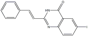 6-Iodo-2-styrylquinazolin-4(3H)-one Structure