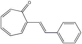 2-(2-Phenylethenyl)cyclohepta-2,4,6-trien-1-one Structure