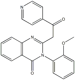 3-(2-Methoxyphenyl)-2-(4-pyridinylcarbonylmethyl)quinazolin-4(3H)-one