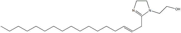 2-(2-Heptadecenyl)-2-imidazoline-1-ethanol Structure