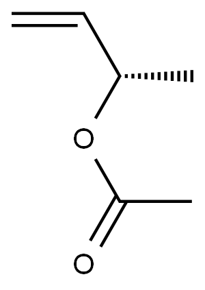 (-)-Acetic acid (S)-1-methylallyl ester Struktur