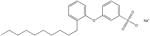 3-(2-Decylphenoxy)benzenesulfonic acid sodium salt Structure