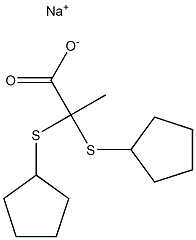 2,2-Bis(cyclopentylthio)propionic acid sodium salt