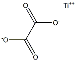 Oxalic acid titanium(II) salt Struktur