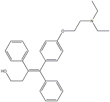 (Z)-3,4-Diphenyl-4-[4-[2-(diethylamino)ethoxy]phenyl]-3-buten-1-ol Structure