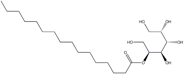 L-マンニトール2-ヘキサデカノアート 化学構造式
