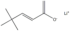 リチウム(3E)-5,5-ジメチル-1,3-ヘキサジエン-2-オラート 化学構造式