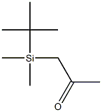 1-(tert-ブチルジメチルシリル)-2-プロパノン 化学構造式