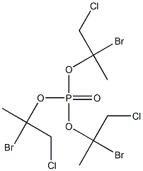 Phosphoric acid tris(1-methyl-1-bromo-2-chloroethyl) ester Struktur