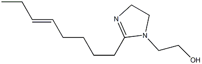 2-(5-Octenyl)-2-imidazoline-1-ethanol Structure
