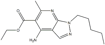 1-Pentyl-4-amino-6-methyl-1H-pyrazolo[3,4-b]pyridine-5-carboxylic acid ethyl ester