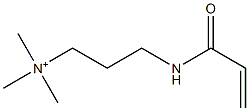 N-[3-(Acryloylamino)propyl]trimethylaminium Struktur