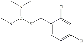 Bis(dimethylamino)[(2,4-dichlorophenylmethyl)thio]methylium Structure