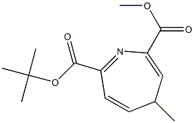 7-tert-ブトキシカルボニル-2-メトキシカルボニル-4-メチル-4H-アゼピン 化学構造式