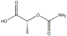 [R,(+)]-2-(Carbamoyloxy)propionic acid Struktur