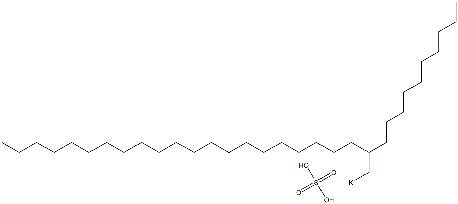 Sulfuric acid 2-decyltricosyl=potassium salt Struktur