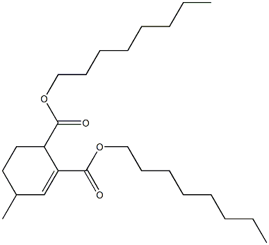 4-Methyl-2-cyclohexene-1,2-dicarboxylic acid dioctyl ester Structure