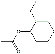 Acetic acid 2-ethylcyclohexyl ester Structure