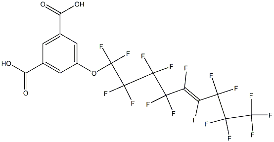 5-[(Heptadecafluoro-5-nonenyl)oxy]isophthalic acid Structure