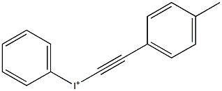 Phenyl(4-methylphenylethynyl)iodonium Structure