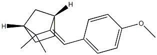 (1S,4R,E)-2-(4-Methoxybenzylidene)-3,3-dimethylbicyclo[2.2.1]heptane 结构式