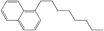 1-オクチルナフタレン 化学構造式