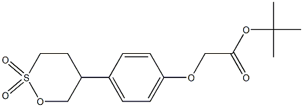 5-[4-(tert-Butoxycarbonylmethoxy)phenyl]-1,2-oxathiane 2,2-dioxide Structure