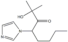 4-(1H-Imidazol-1-yl)-2-hydroxy-2-methyl-3-octanone Structure