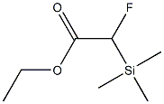 Fluoro(trimethylsilyl)acetic acid ethyl ester 结构式