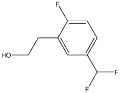 BENZENEETHANOL, 5-(DIFLUOROMETHYL)-2-FLUORO- 结构式