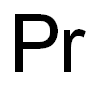 Praseodymium, plasma standard solution, Specpure|r, Pr 1000^mg/ml Structure