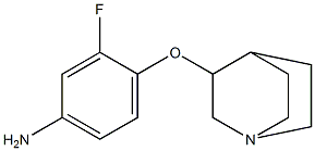4-(1-Aza-bicyclo[2.2.2]oct-3-yloxy)-3-fluorophenylamine Structure