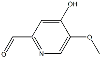 4-Hydroxy-5-methoxy-2-pyridinecarbaldehyde Structure