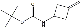(3-Methylenecyclobutyl)carbamic acidtert-butyl ester 化学構造式