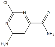 6-Amino-2-chloro-4-pyrimidinecarboxamide Structure