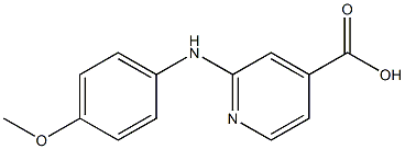 2-(4-Methoxyanilino)isonicotinic acid Struktur