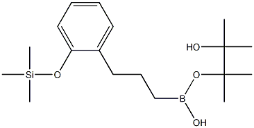 3-(2-Trimethylsiloxyphenyl)-1-propylboronic acid pinacol ester, 95% Structure