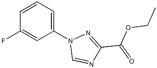 ethyl 1-(3-fluorophenyl)-1H-1,2,4-triazole-3-carboxylate Struktur