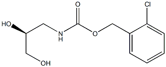 (S)-2-chlorobenzyl 2,3-dihydroxypropylcarbamate Struktur