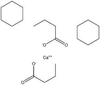Cyclohexane butyrate calcium salt Structure